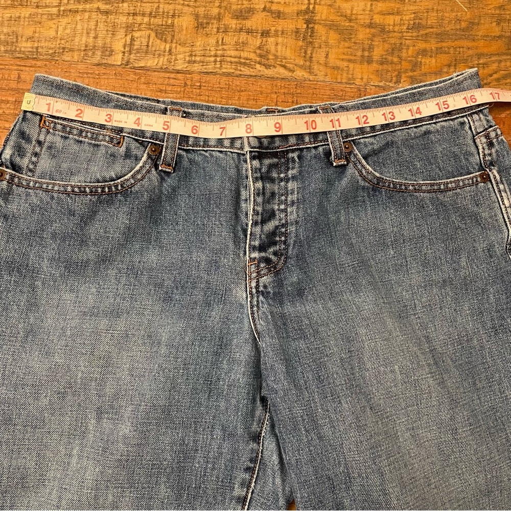J. Crew Mid-Blue Cropped Jeans with Colorful Embroidered Hem - Picture 7 of 16
